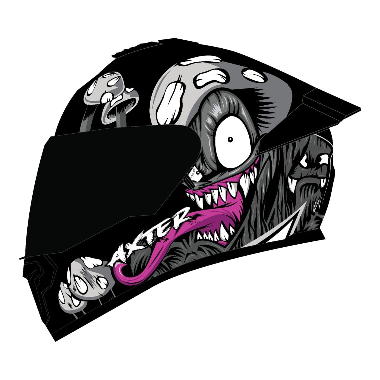 AEROSTAR AXTER DV D4 BLACK/GREY C/V 580MM (L)