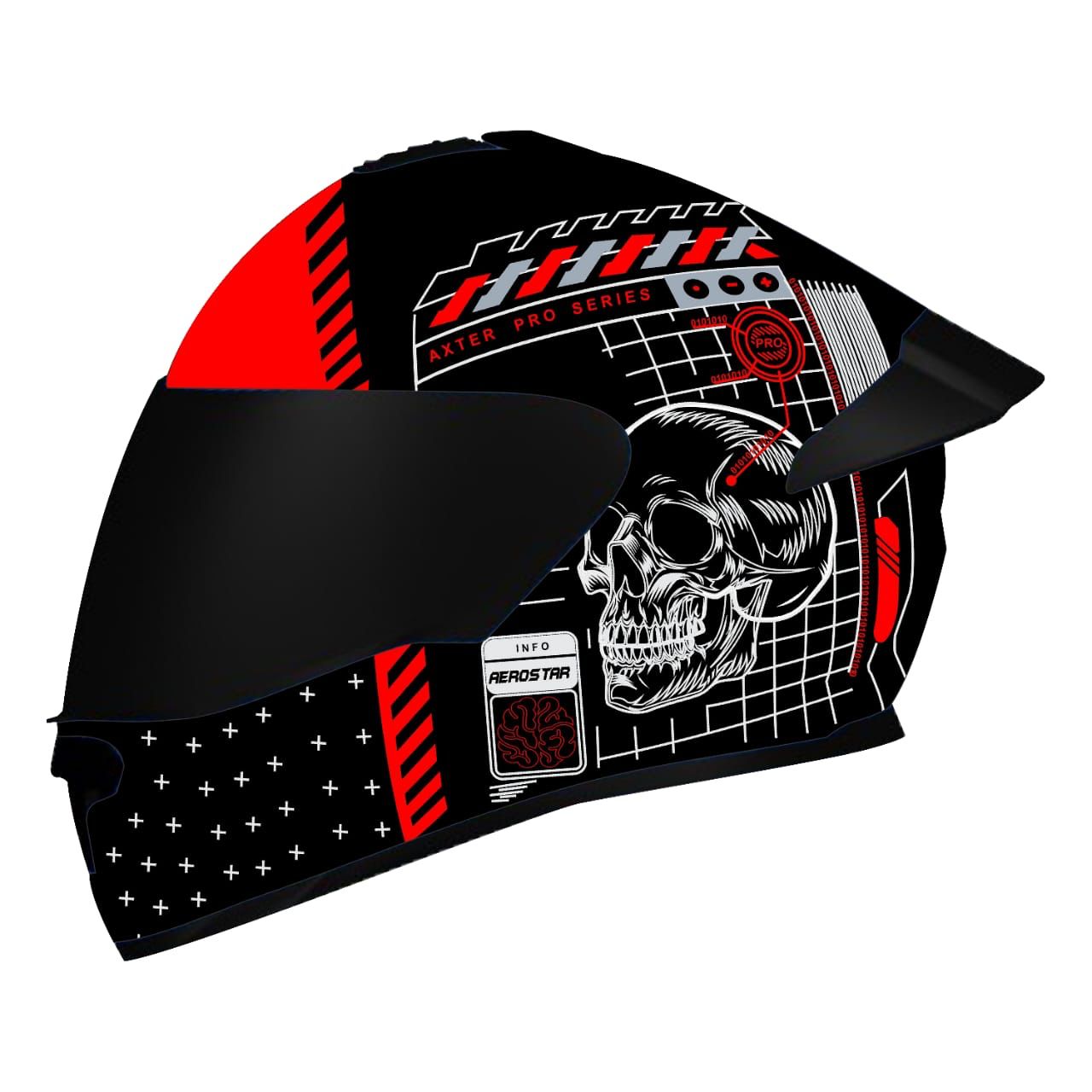AEROSTAR AXTER DV D5 BLACK/RED C/V 580MM (L)