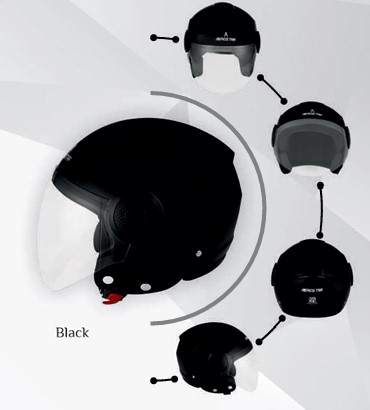 AEROSTAR PULSE BLACK NON PAINTED C/V 580MM (L)