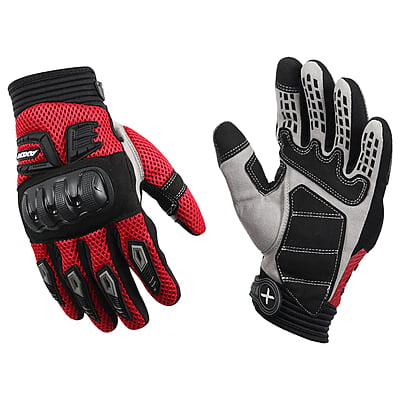 AXOR GLOVES AIR STREAM BLACK RED M