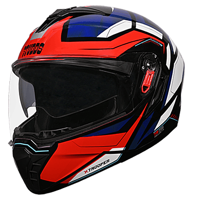 STUDDS TROOPER D2 BLACK/BLUE N6 WHITE D/V (L)