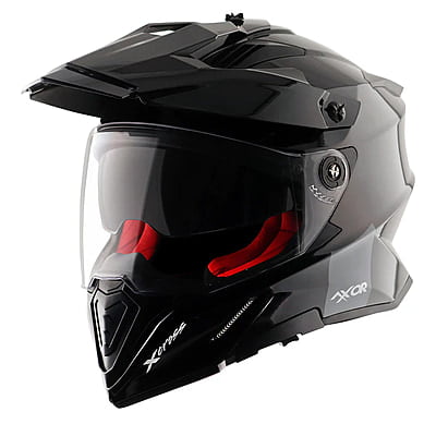 AXOR XCROSS DUAL VISOR SC BLACK RED (M)