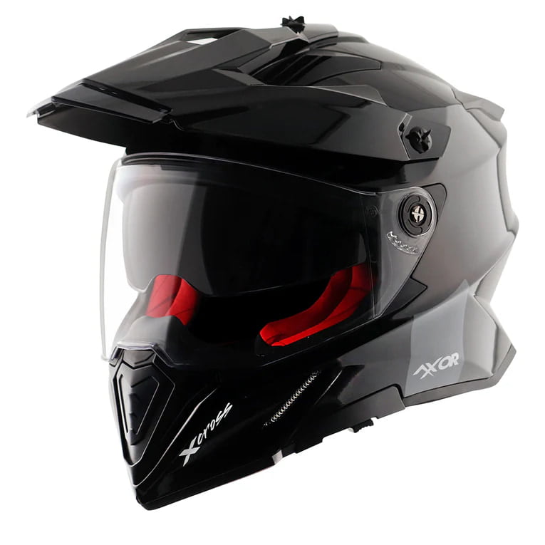 AXOR XCROSS DUAL VISOR SC DULL BLACK RED (XL)
