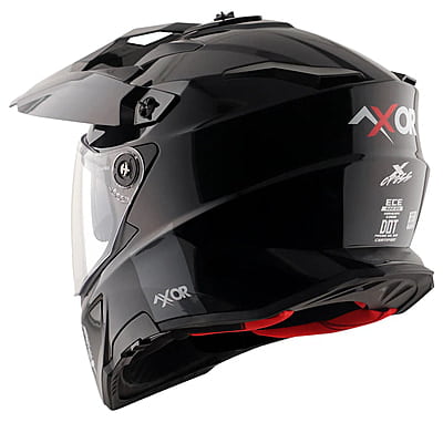 AXOR XCROSS DUAL VISOR SC DULL BLACK RED (XL)
