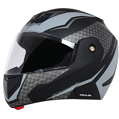VEGA CRUX DX CHECKS DULL BLACK SILVER L