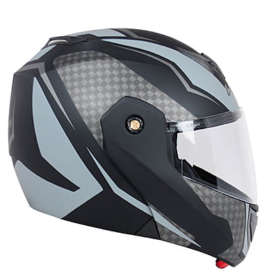 VEGA CRUX DX CHECKS DULL BLACK SILVER L
