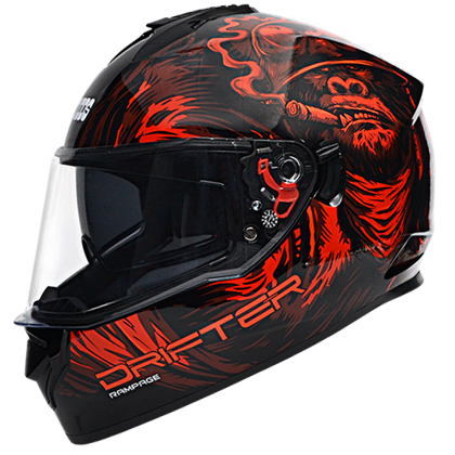 STUDDS DRIFTER D3 BLACK N2 RED D/V (L)