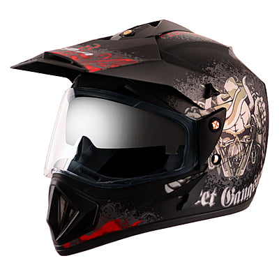 VEGA OFFROAD D/V GANGSTER DULL BLACK RED (M)