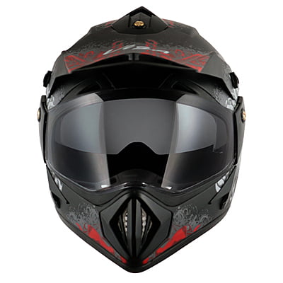 VEGA OFFROAD D/V GANGSTER DULL BLACK RED (M)