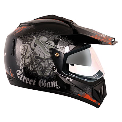 VEGA OFFROAD D/V GANGSTER BLACK ORANGE (M)