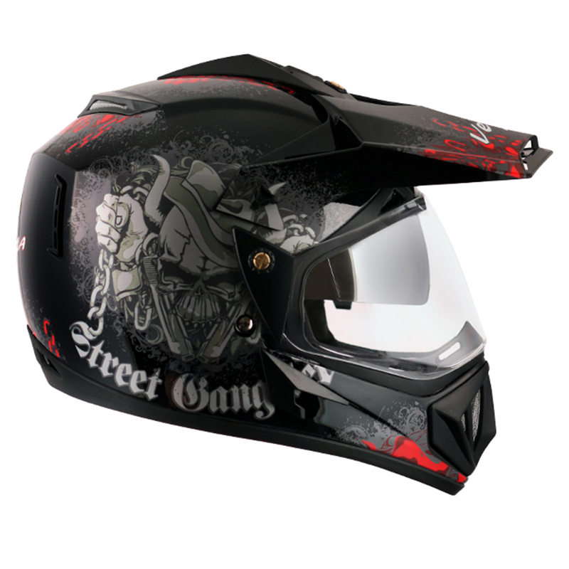 VEGA OFFROAD D/V GANGSTER BLACK RED (M)