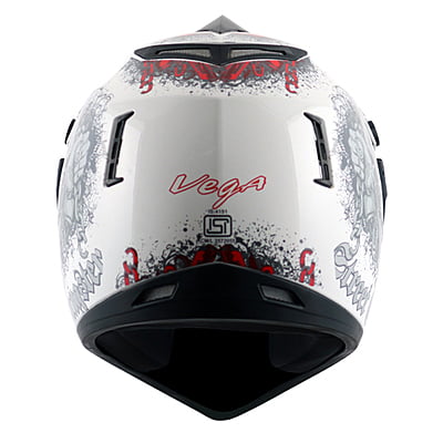 VEGA OFFROAD D/V GANGSTER WHITE RED C/V (L)