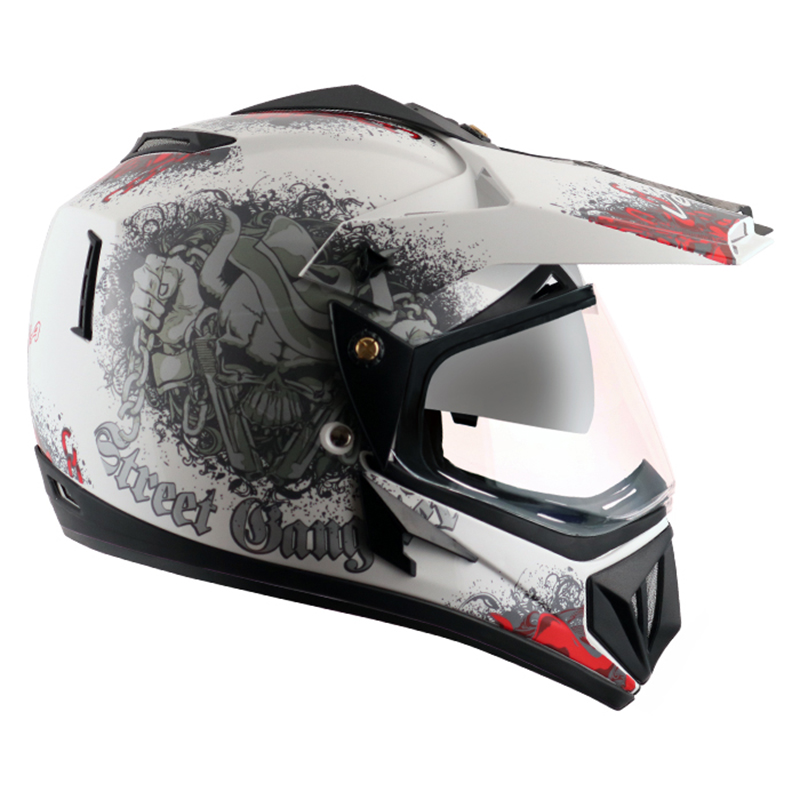 VEGA OFF ROAD D/V GANGSTER WHITE RED-M
