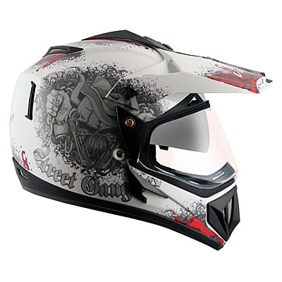 VEGA OFFROAD D/V GANGSTER WHITE RED C/V (L)