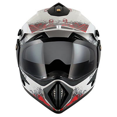 VEGA OFFROAD D/V GANGSTER WHITE RED C/V (L)