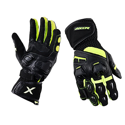 AXOR GLOVES GATOR BLACK/NEON (S)