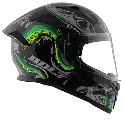 VEGA BOLT OCTOPUS BLACK NEON GREEN M/V (L)
