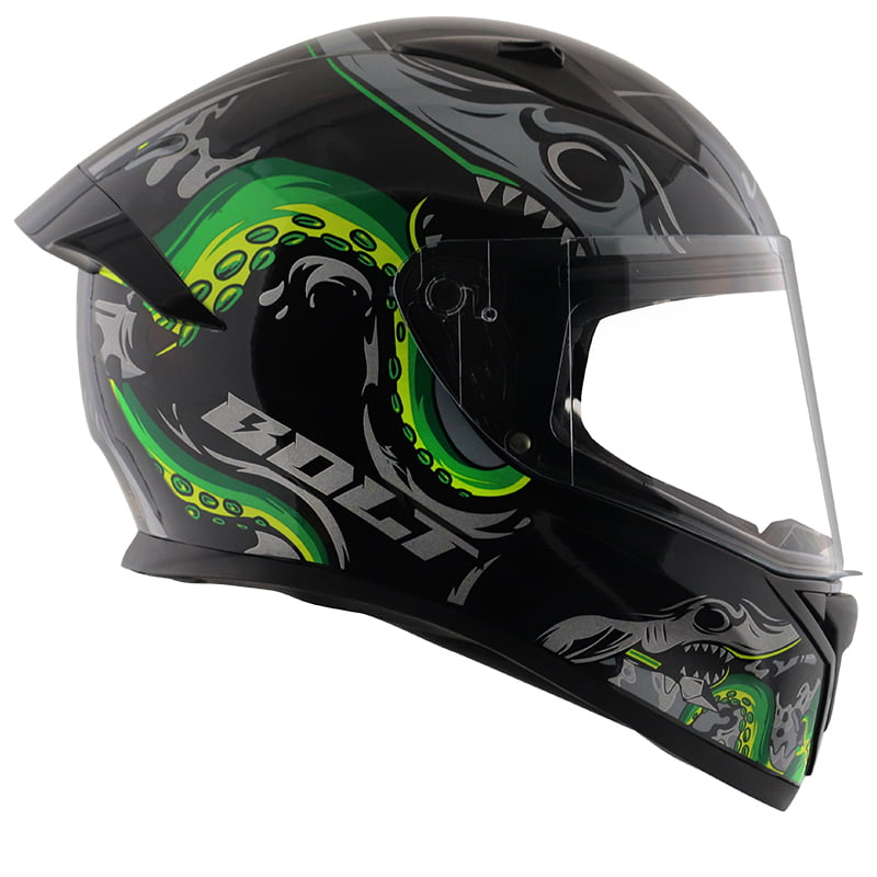 VEGA BOLT OCTOPUS BLACK NEON GREEN M/V (L)