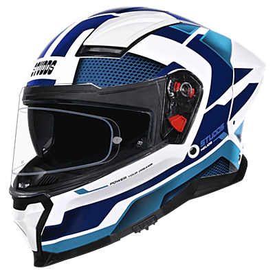 STUDDS HELIOS D1 ASPHALT MATT WHITE N1 BLUE C/V (XL)