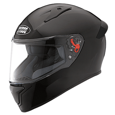 STUDDS THUNDER MATT BLACK C/V (L) WITH SMOKY SPOILER