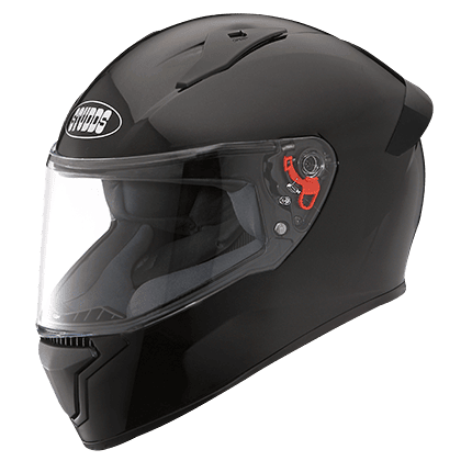 STUDDS THUNDER MATT BLACK C/V (L) WITH SMOKY SPOILER