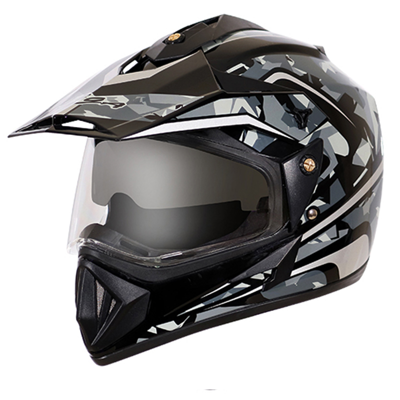 VEGA OFF ROAD D/V CAMO DULL BLACK SILVER M
