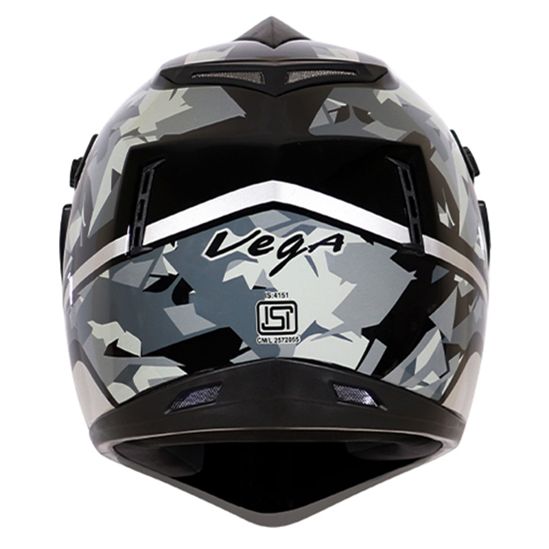 VEGA OFF ROAD D/V CAMO DULL BLACK SILVER M