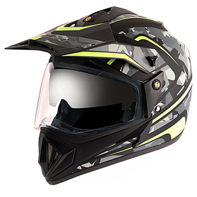 VEGA OFFROAD D/V CAMO DULL BLACK YELLOW (M)