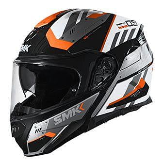 SMK GULLWING TEKKER GL217 GLOSSY BLACK WHITE/ORANGE D/V (XL)