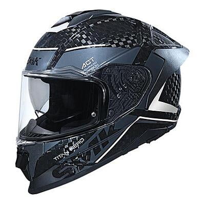 SMK TITAN CARBON NERO GL261 GLOSSY BLACK/GREY WHITE 620 MM (XXL)