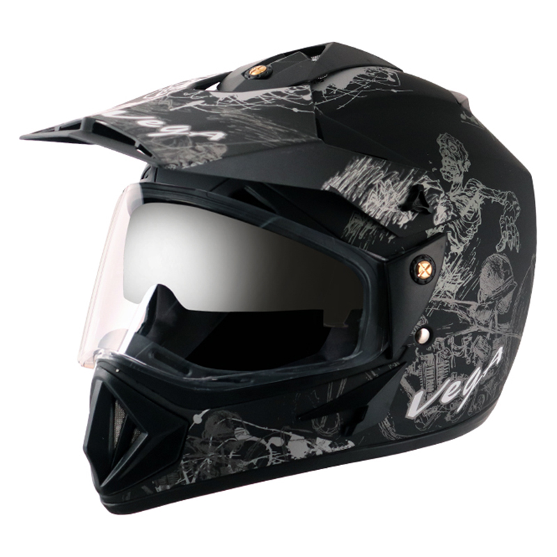 VEGA OFF ROAD DV SKETCH DULL BLACK SILVER L