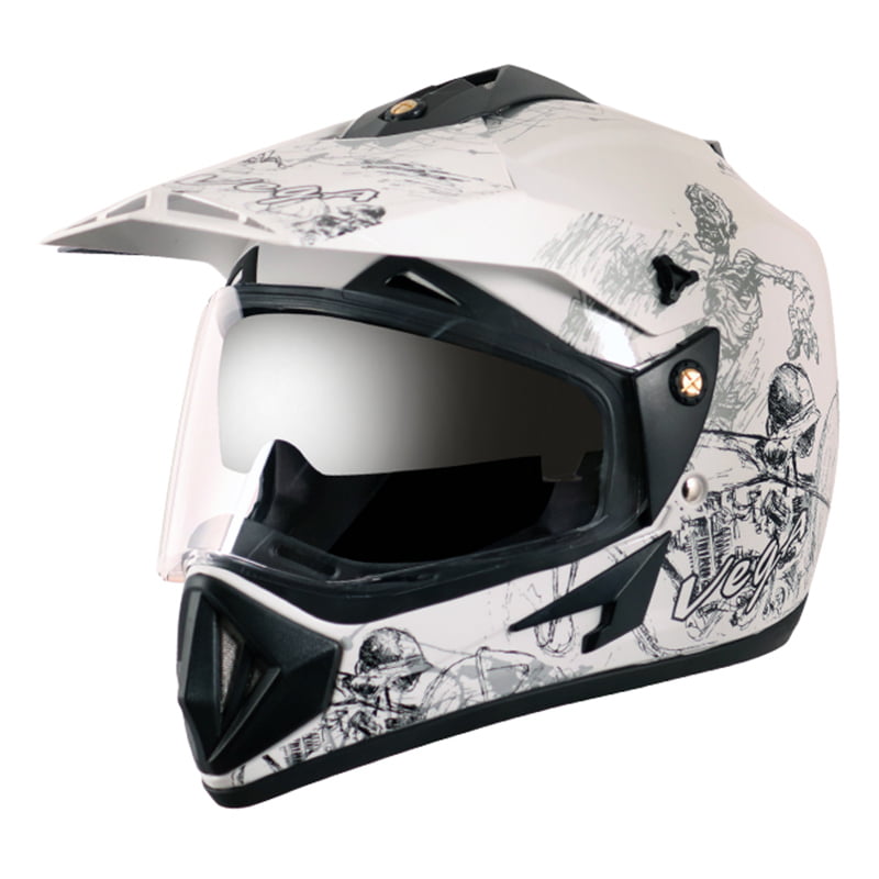 VEGA OFFROAD D/V SKETCH WHITE SILVER (L)