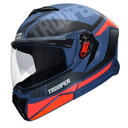 STUDDS TROOPER D1 MATT BLUE N8 PINK D/V (XL)