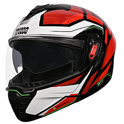 STUDDS TROOPER D2 BLACK N2 RED D/V (M)