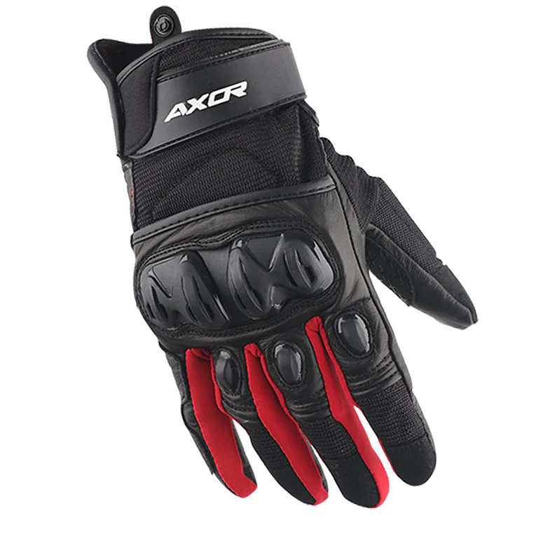 AXOR GLOVES F/F VIPER BLACK RED M