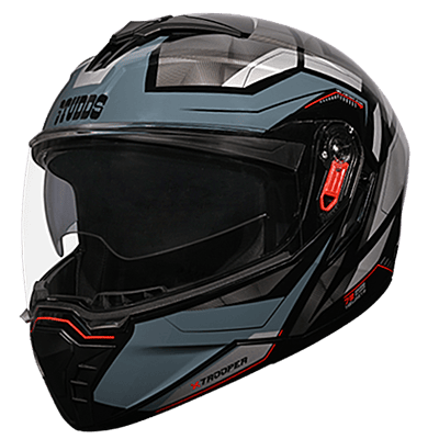 STUDDS TROOPER D2 MATT BLACK N4 GREY D/V (XL)