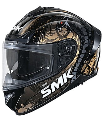 SMK TYPHOON REPTILE GL277 GLOSSY BLACK/GOLD GOLD 600 MM (XL)