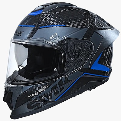 SMK TITAN CARBON NERO GL256 GLOSSY BLACK/GREY 580 MM (L)