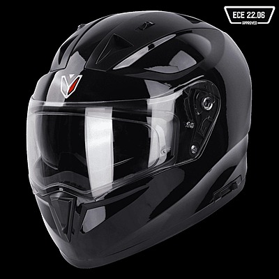IGNYTE IGN-7 ECE 22.06 GLOSSY BLACK C/V 600 MM