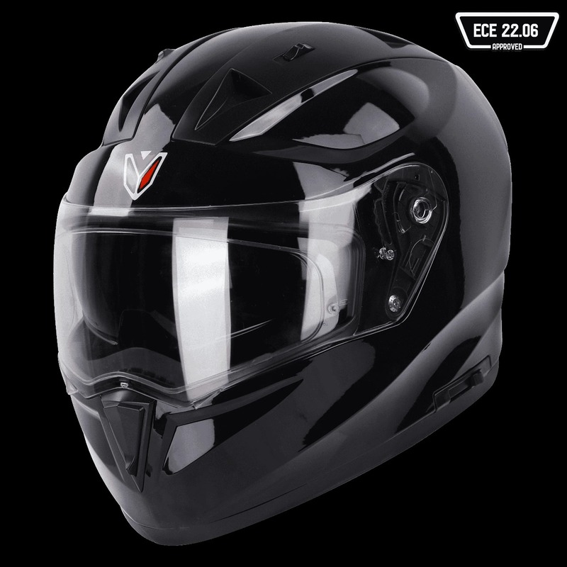 IGNYTE IGN-7 ECE 22.06 GLOSSY BLACK C/V 600 MM