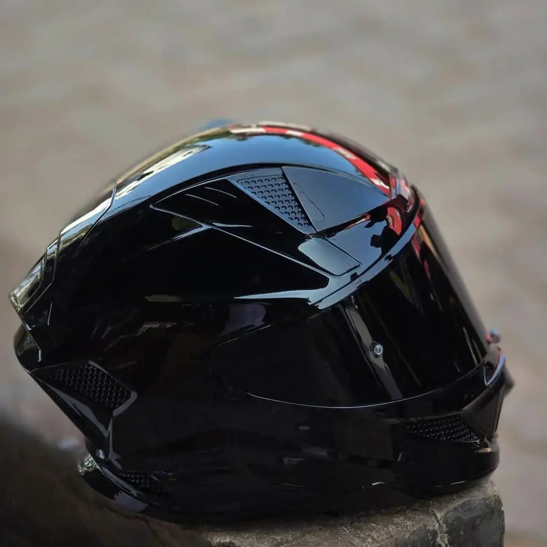 STEELBIRD SBH-25 SHARP GLOSSY BLACK C/V 580 MM