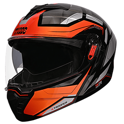 STUDDS TROOPER D2 BLACK N10 ORANGE D/V (M)