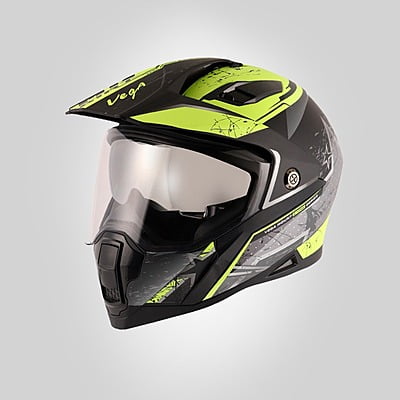VEGA MOUNT D/V MAX DIRT DULL BLACK NEON YELLOW (L)