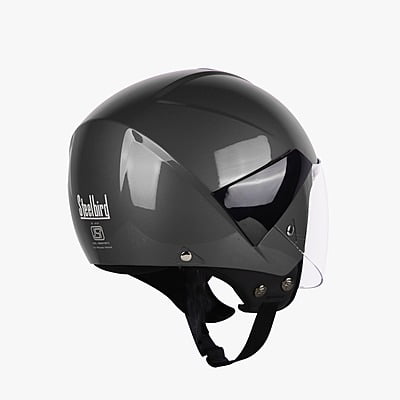 STEELBIRD SBH-5 TRIPLE NINE GLOSSY HONDA GREY C/V 600 MM