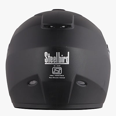 STEELBIRD SBH-11 ZOOM PLUS DASHING BLACK C/V (M)