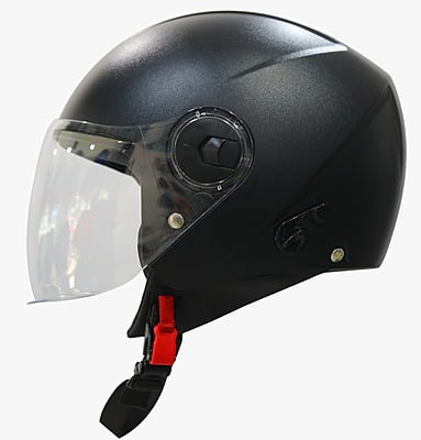 STEELBIRD SBH-20 ZIP DASHING BLACK C/V (M)