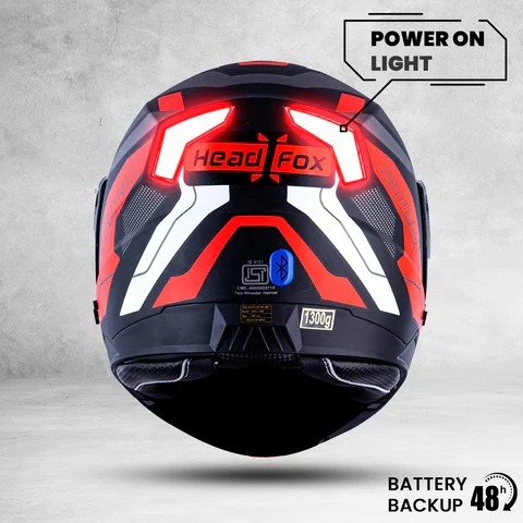 HEADFOX STEELBIRD SBA-7 ISS ROAD GLOSSY BLACK/RED C/V (M) HEADFOX STEELBIRD SBA-7 ISS ROAD GLOSSY BLACK/RED C/V (M)