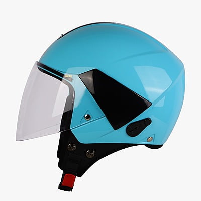 STEELBIRD SBH-5 TRIPLE NINE GLOSSY JAZZ BLUE C/V 580 MM