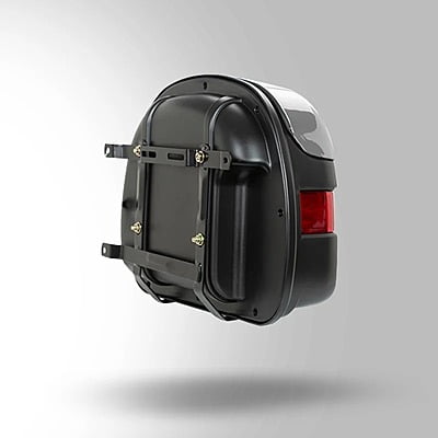 STUDDS SIDE BOX CRUISER WITH MAIN FRAME WITH UNIVERSAL FITMENT CLAMPS (RIGHT) GREY