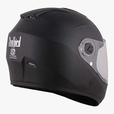 STEELBIRD SBH-11 ZOOM PLUS DASHING BLACK C/V (M)